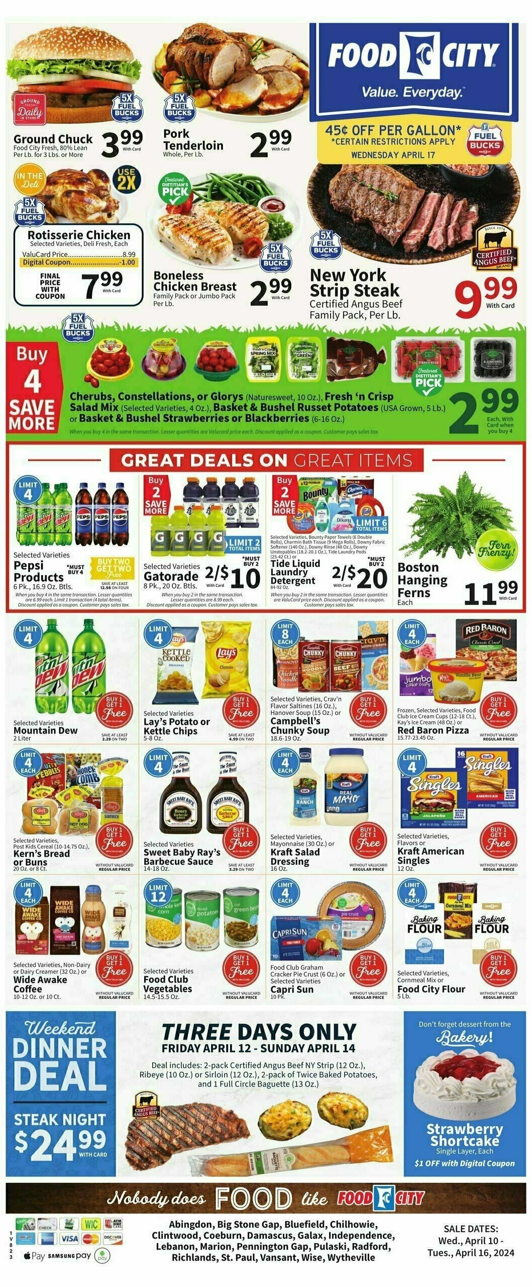 Food City Weekly Ad from April 10