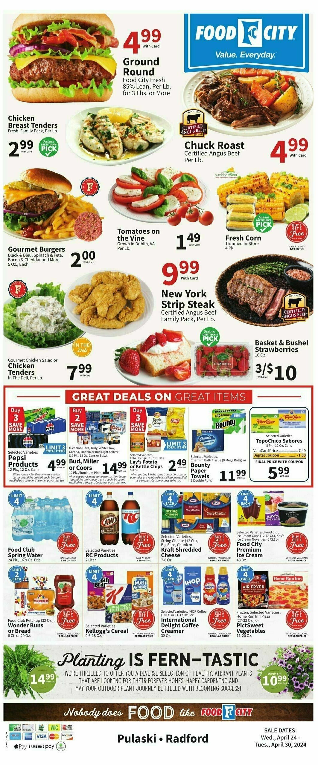 Food City Weekly Ad from April 24