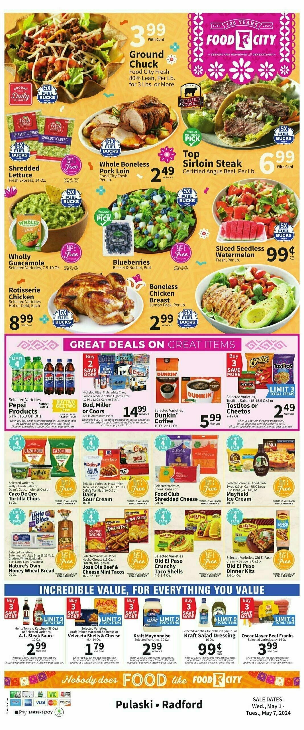 Food City Weekly Ad from May 1