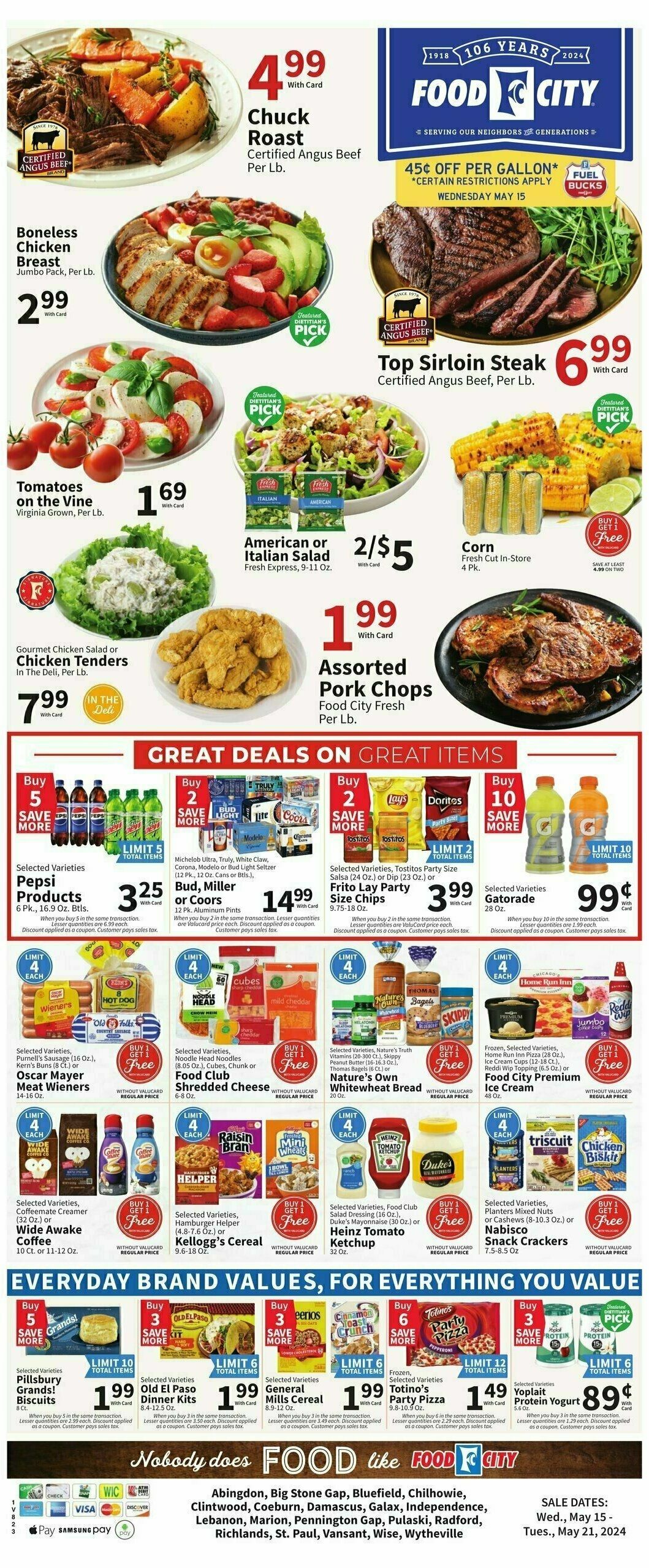 Food City Weekly Ad from May 15