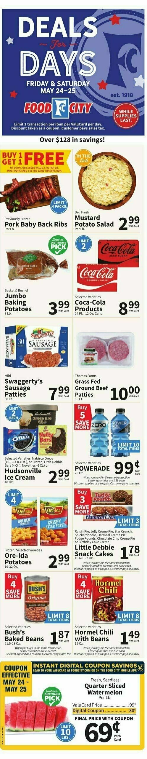 Food City Weekly Ad from May 22