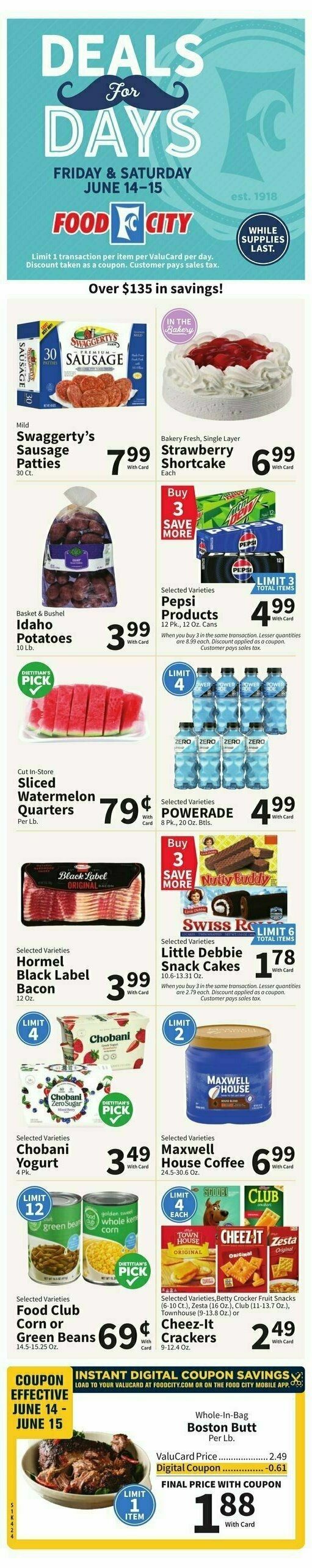 Food City Weekly Ad from June 12