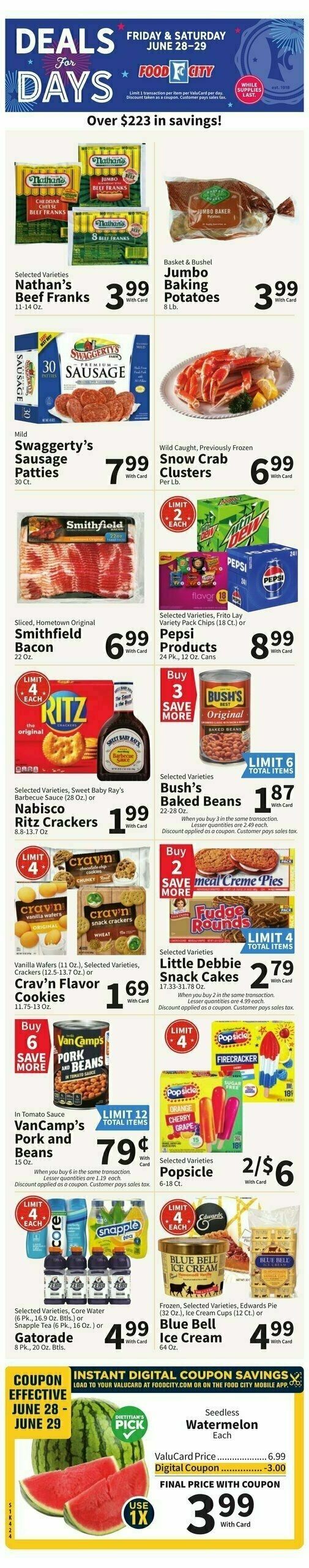 Food City Weekly Ad from June 26