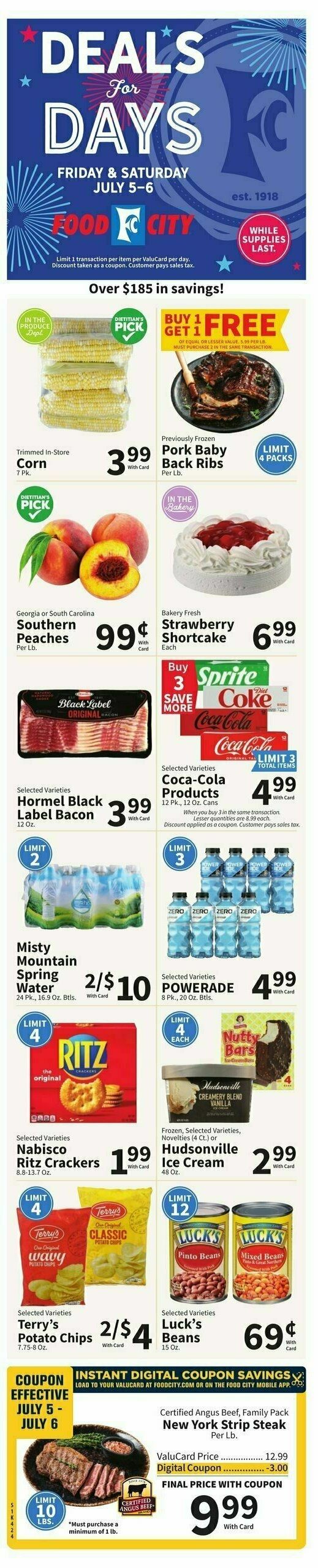 Food City Weekly Ad from July 3