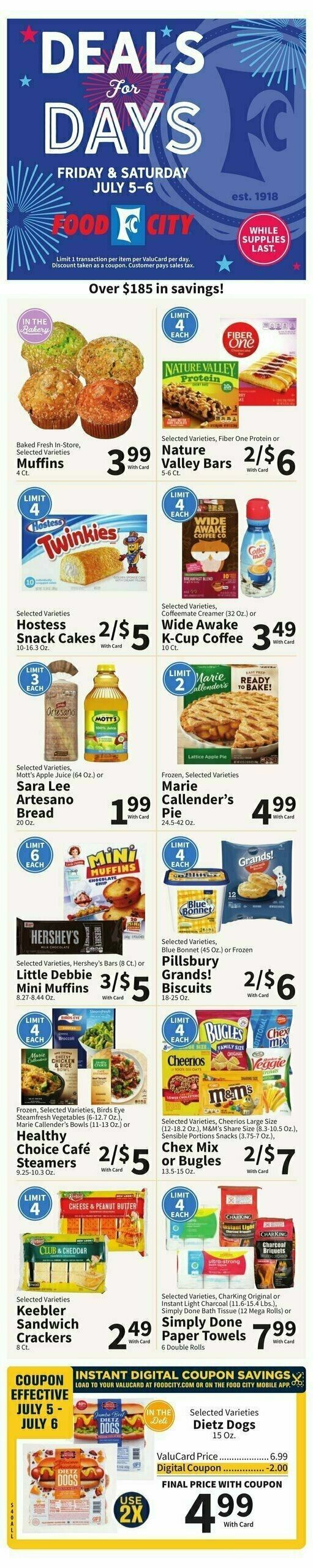Food City Weekly Ad from July 3