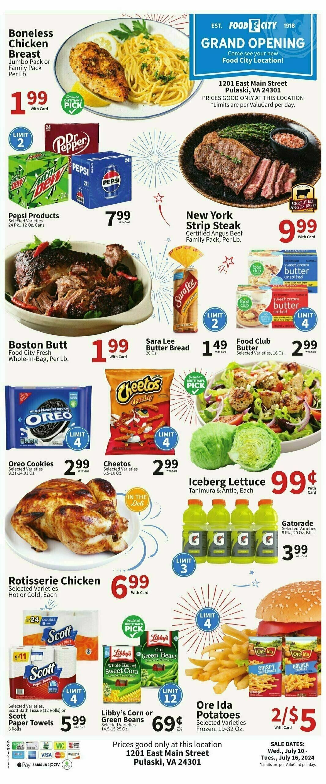 Food City Weekly Ad from July 10