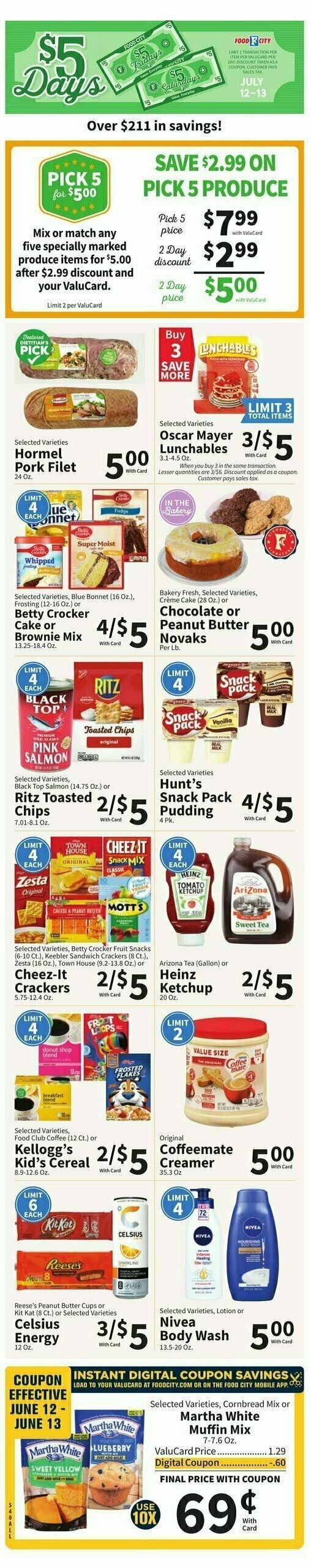 Food City Weekly Ad from July 10