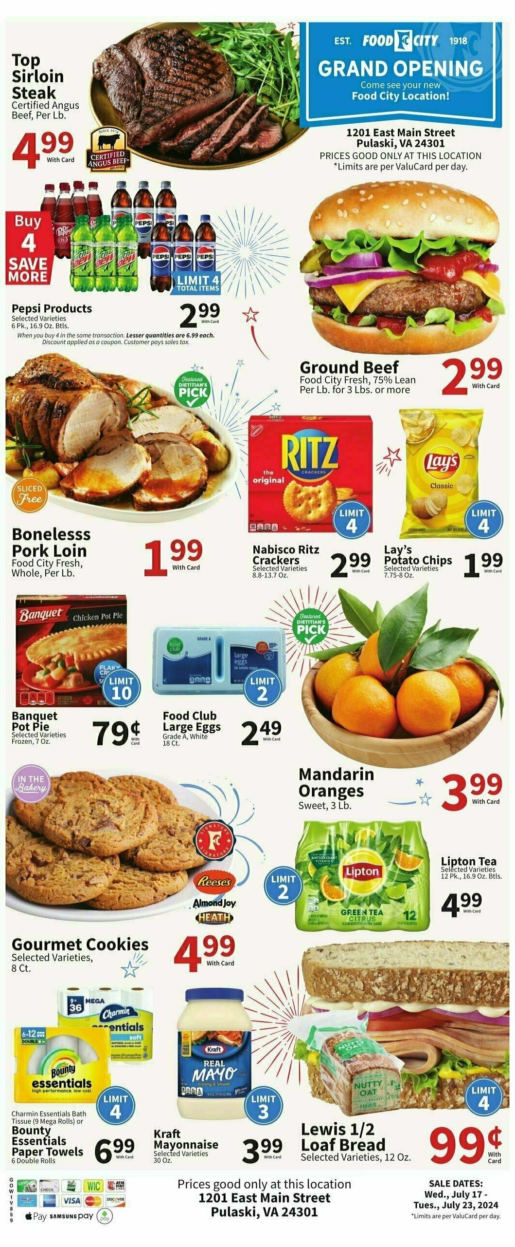 Food City Weekly Ad from July 17