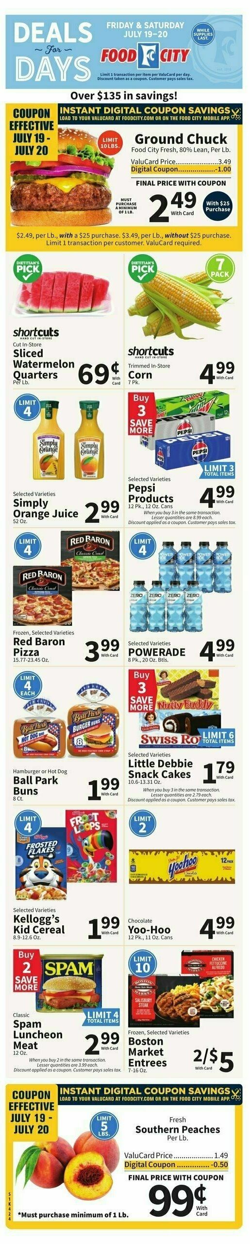 Food City Weekly Ad from July 17