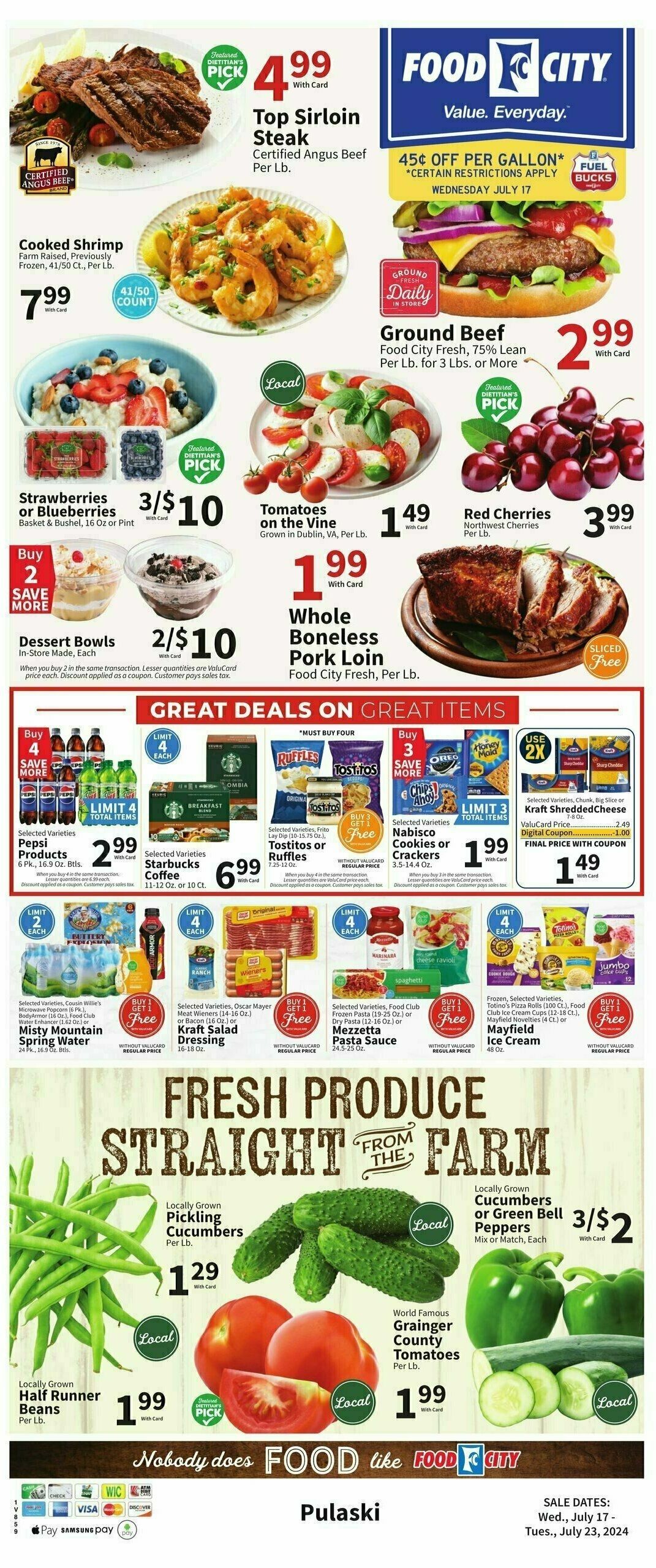 Food City Weekly Ad from July 17