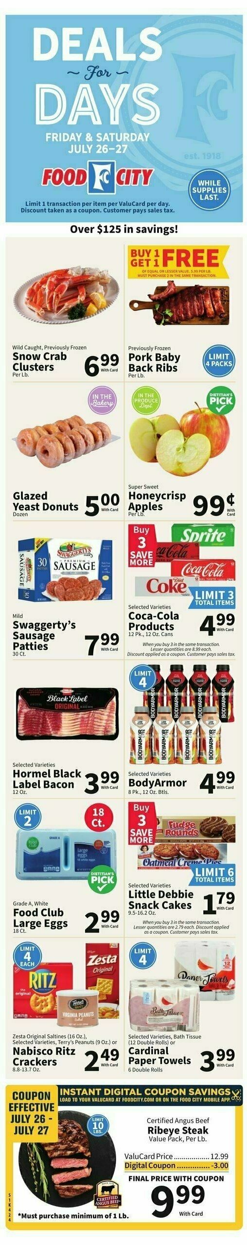 Food City Weekly Ad from July 24