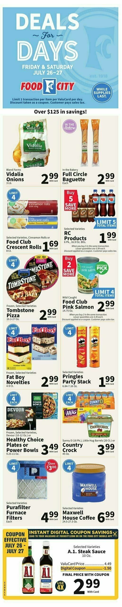 Food City Weekly Ad from July 24