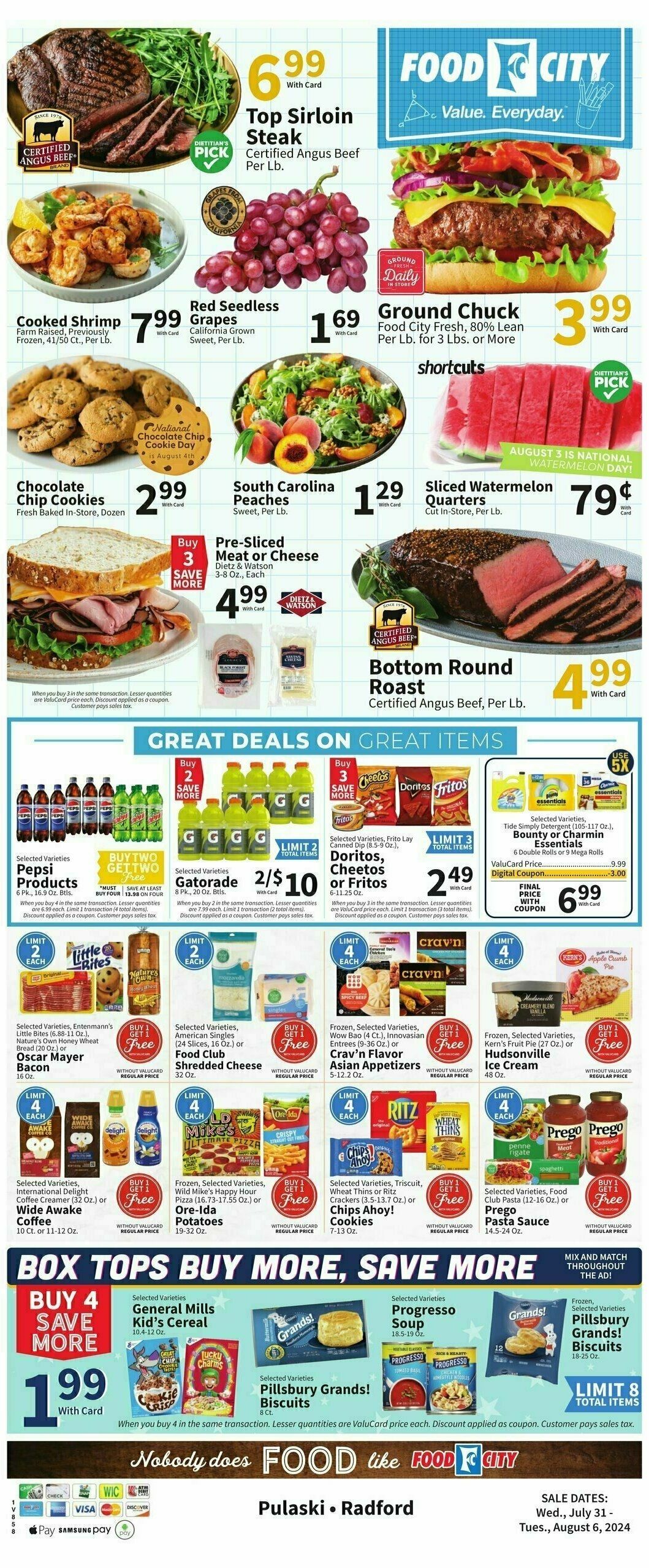 Food City Weekly Ad from July 31