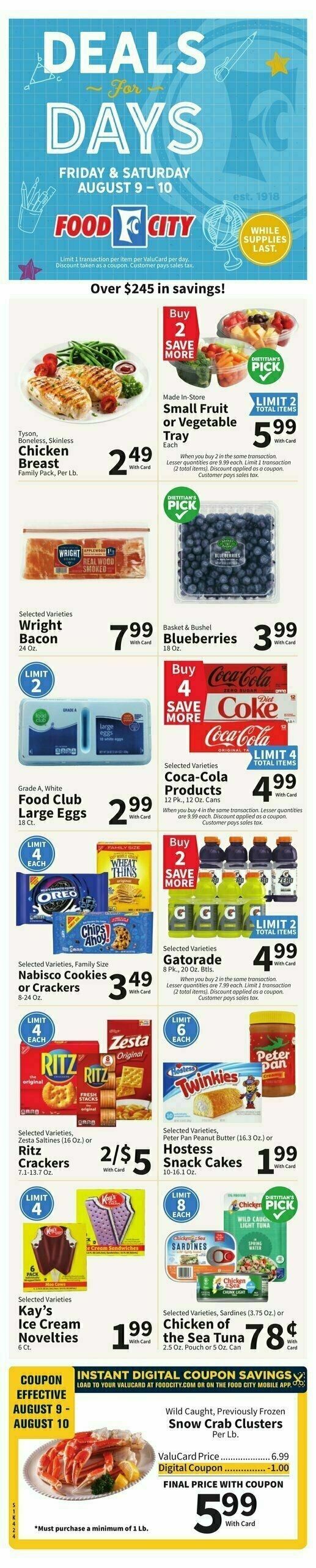 Food City Weekly Ad from August 7