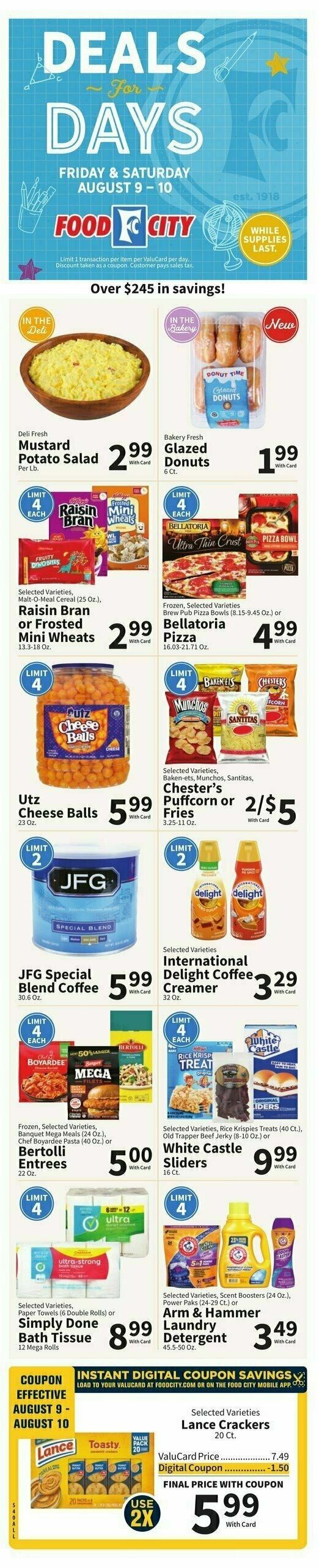 Food City Weekly Ad from August 7