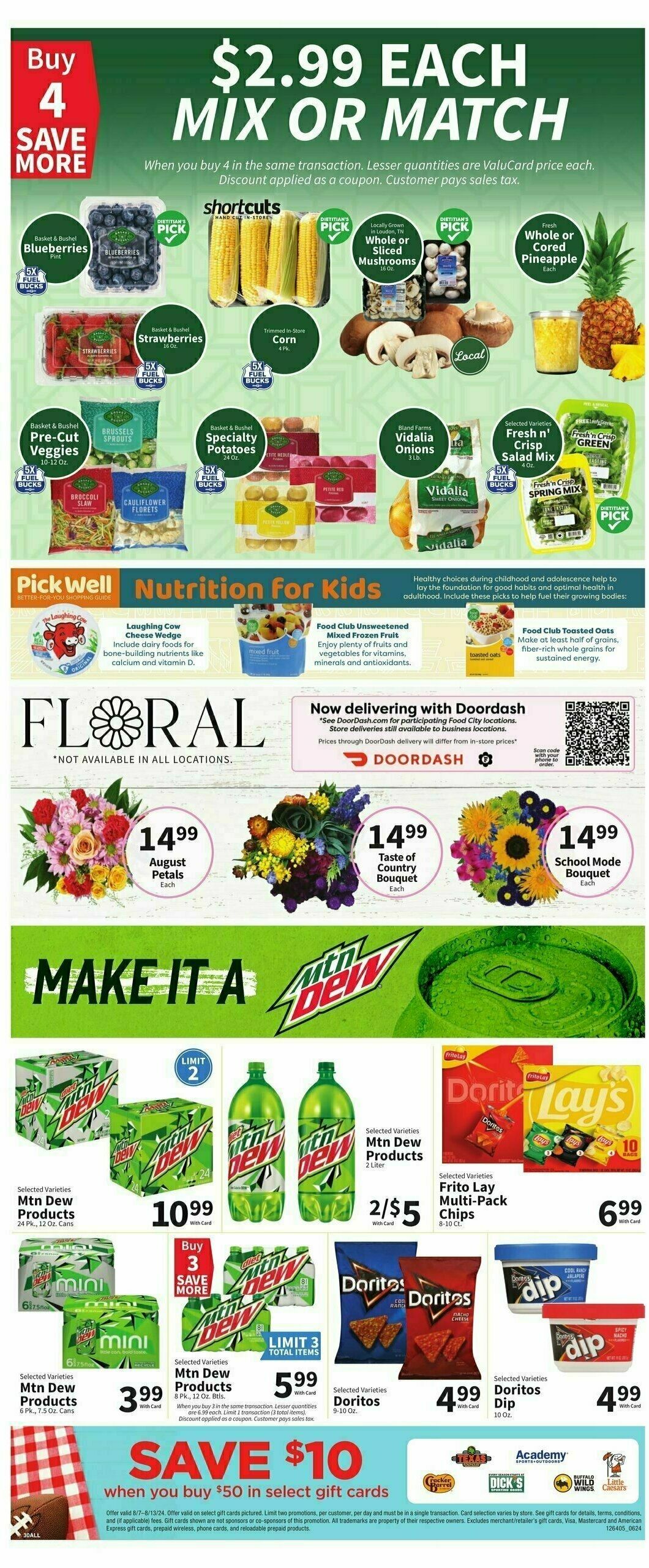 Food City Weekly Ad from August 7