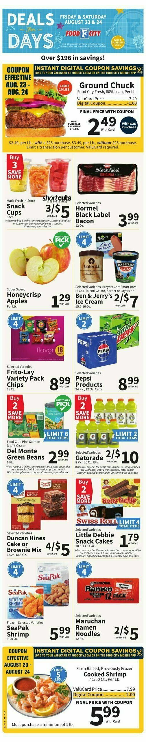 Food City Weekly Ad from August 21