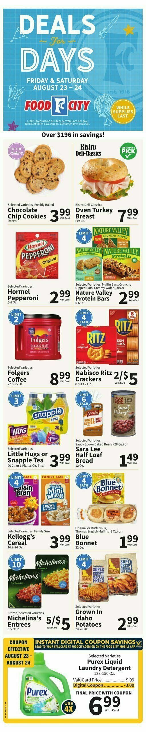 Food City Weekly Ad from August 21