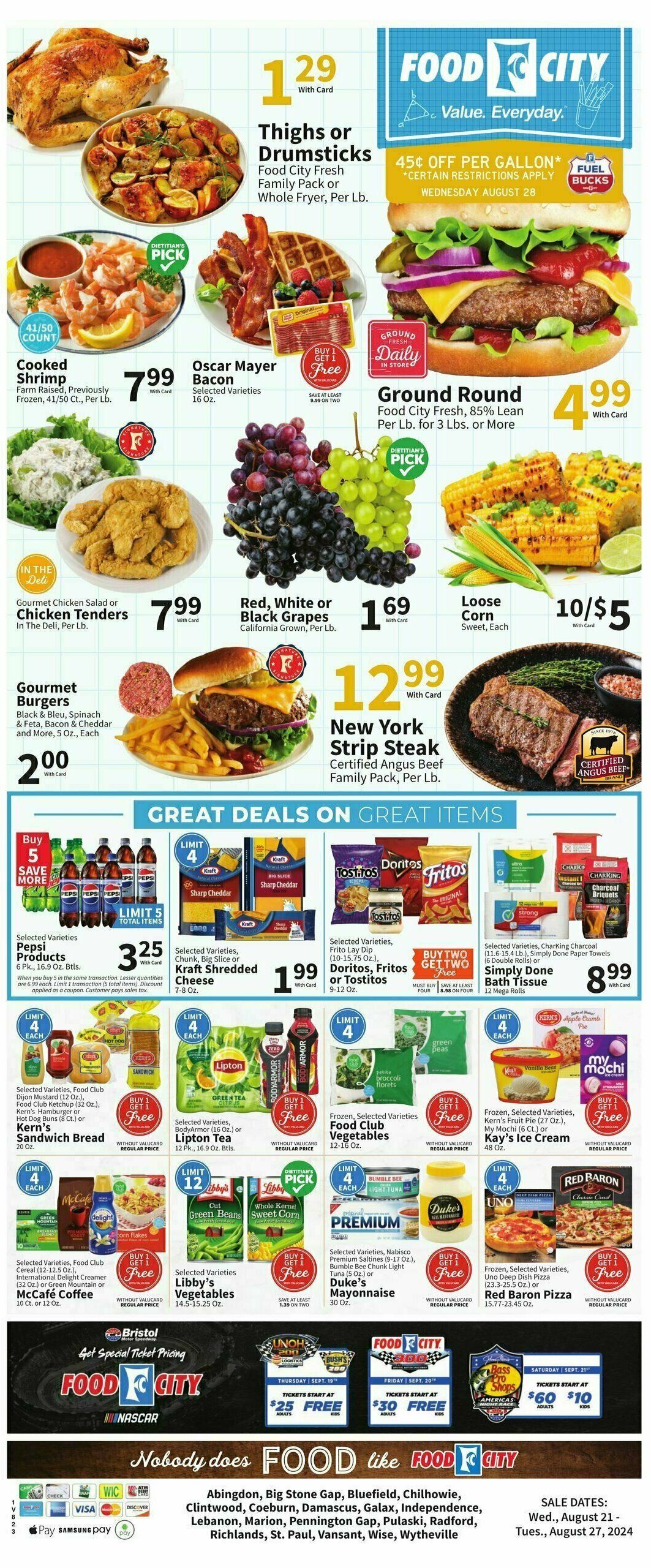 Food City Weekly Ad from August 21