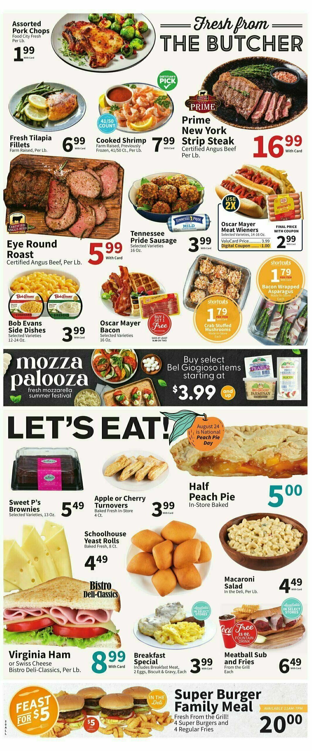 Food City Weekly Ad from August 21