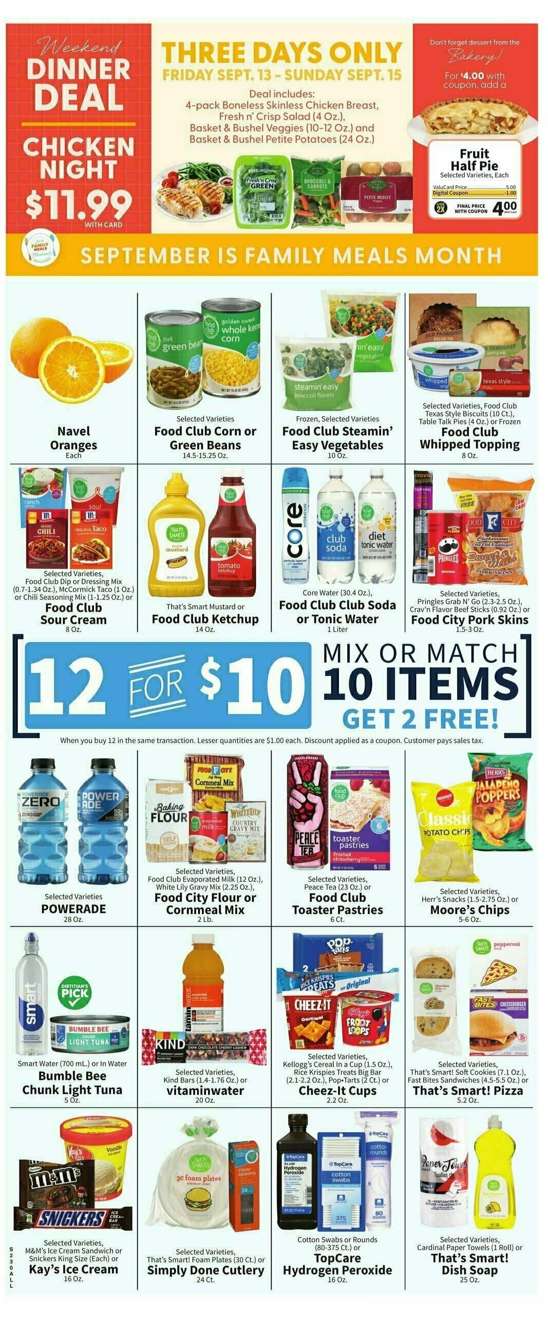 Food City Weekly Ad from September 11