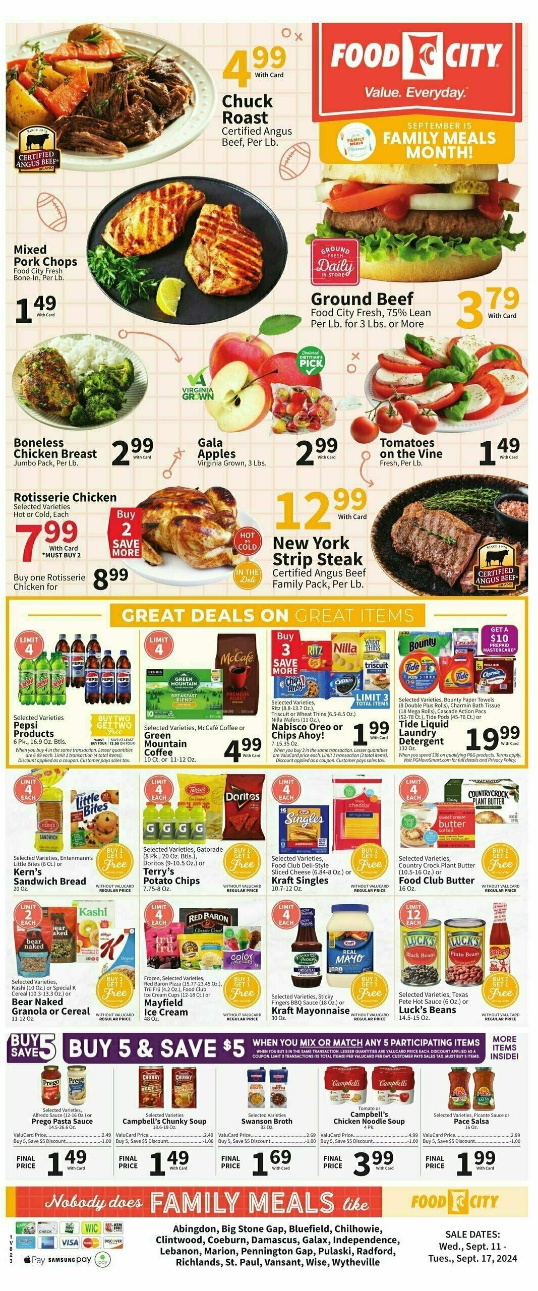 Food City Weekly Ad from September 11