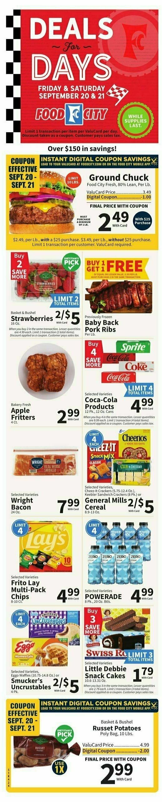 Food City Weekly Ad from September 18