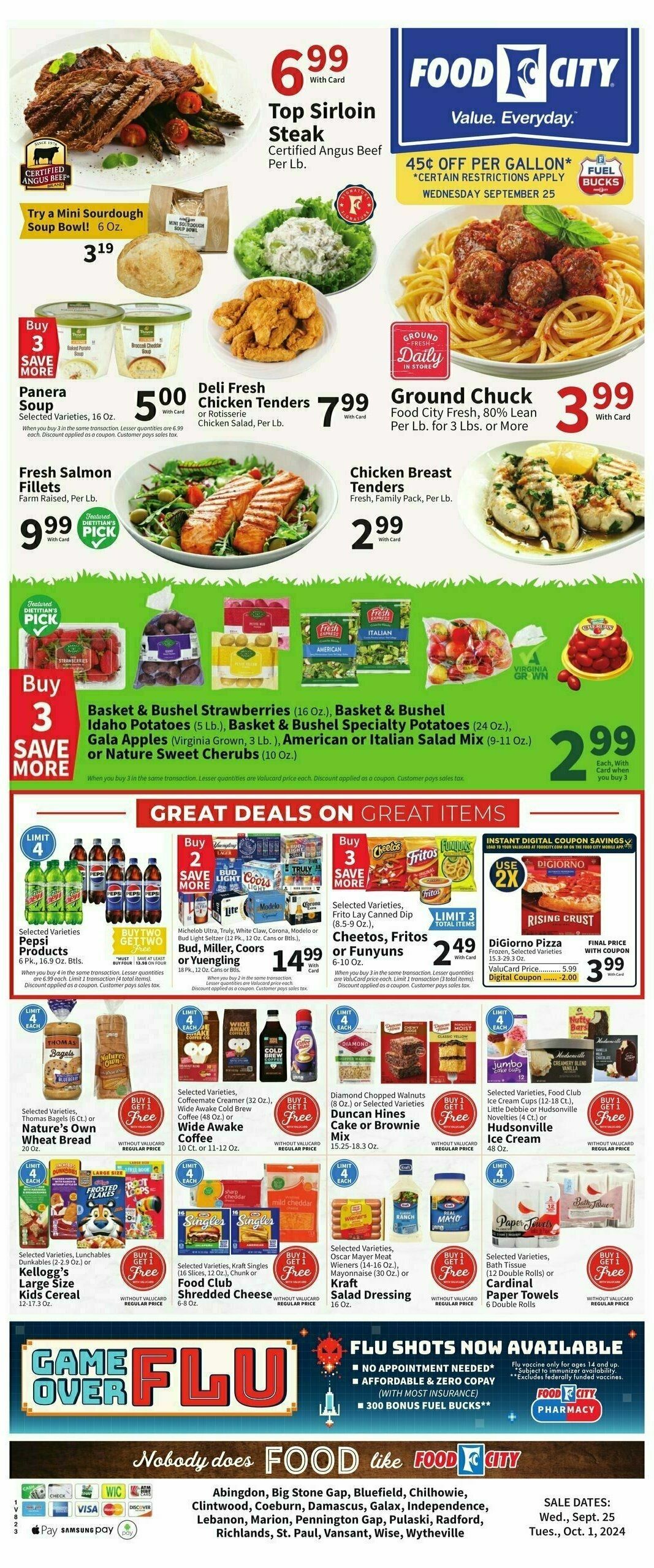 Food City Weekly Ad from September 25