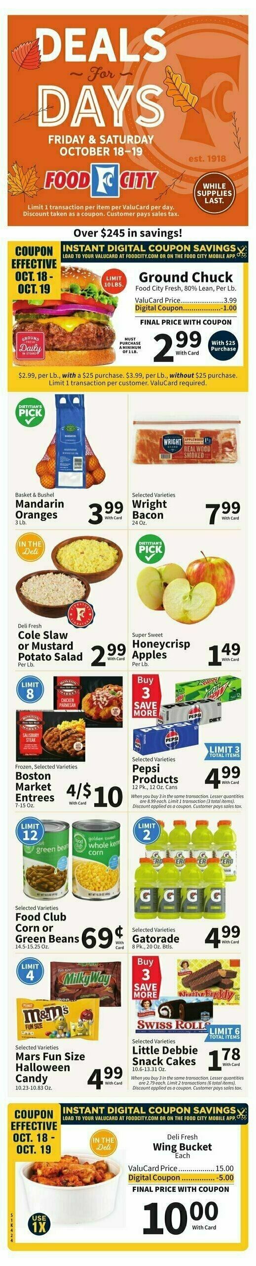 Food City Weekly Ad from October 16