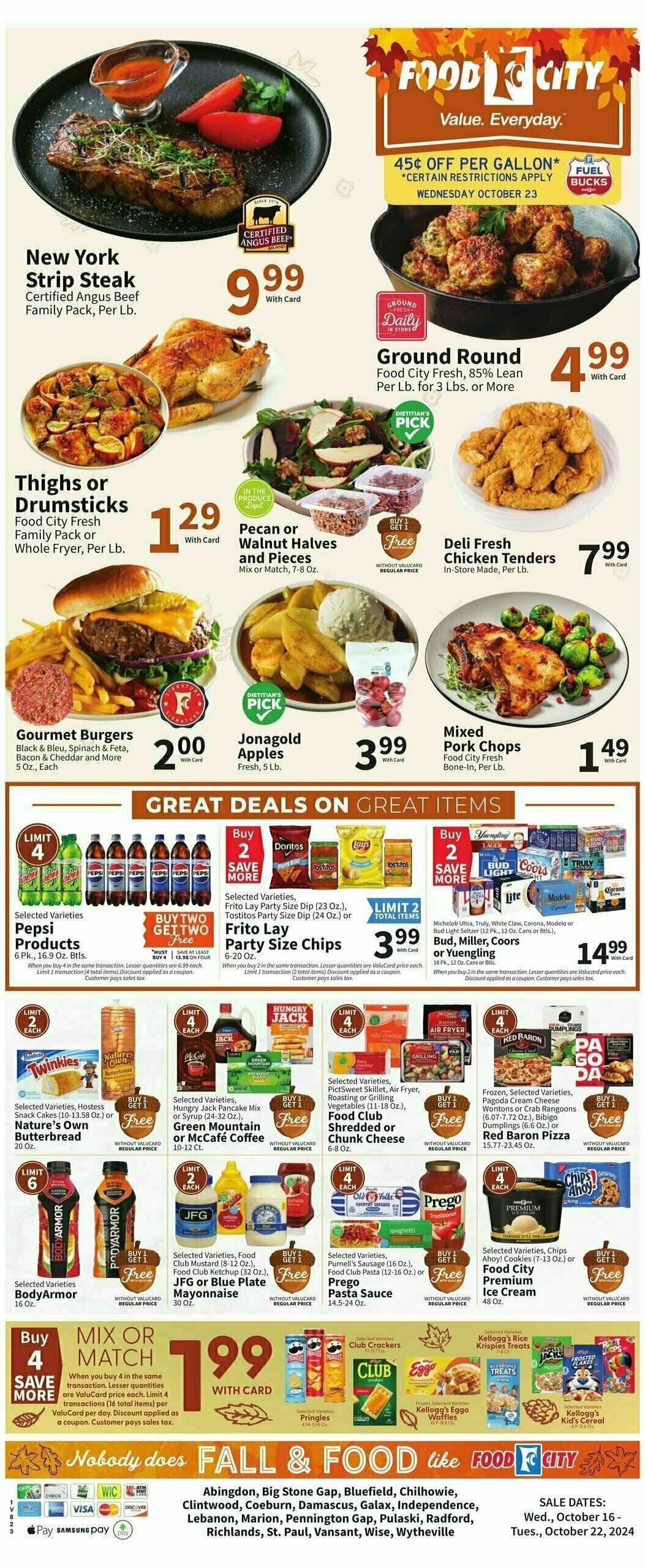 Food City Weekly Ad from October 16