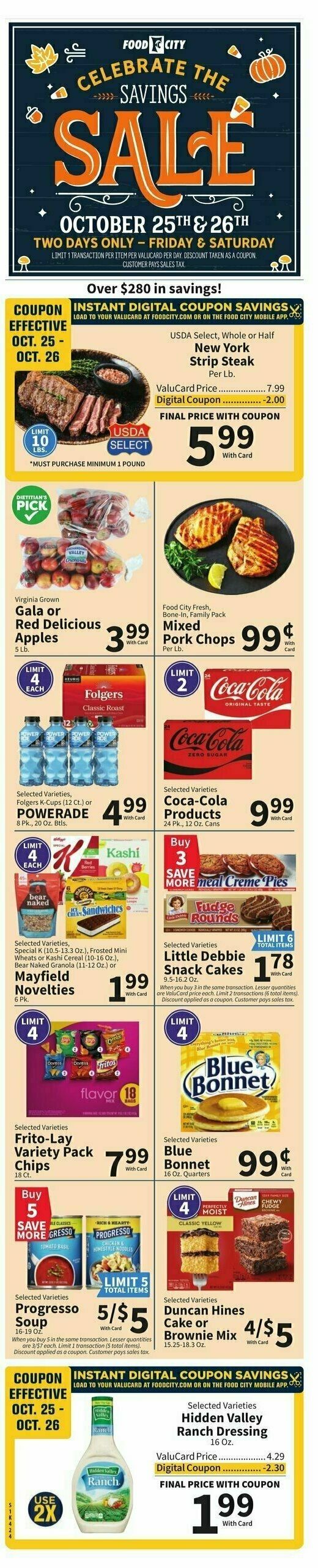 Food City Weekly Ad from October 23