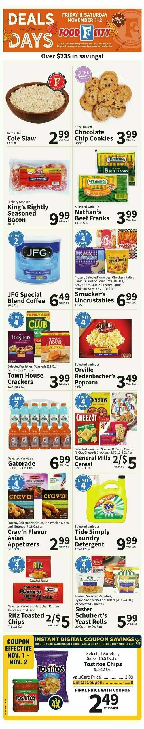 Food City Weekly Ad from October 30