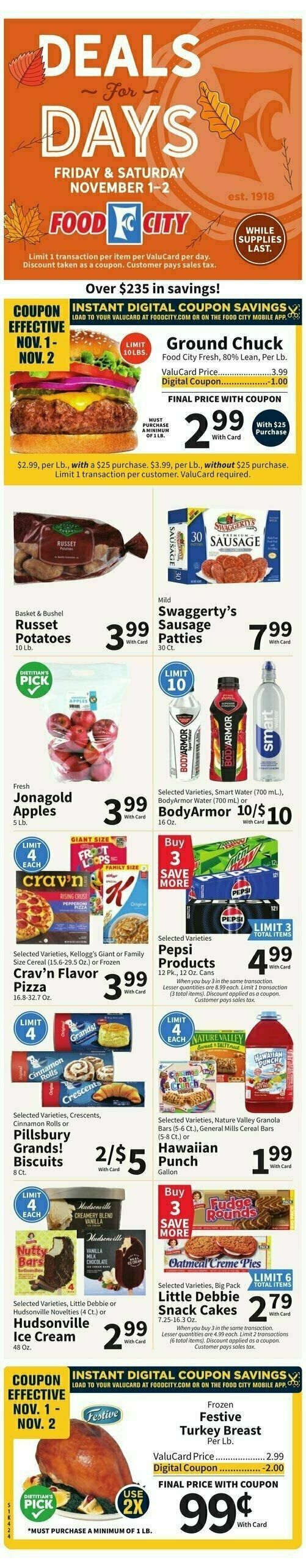 Food City Weekly Ad from October 30