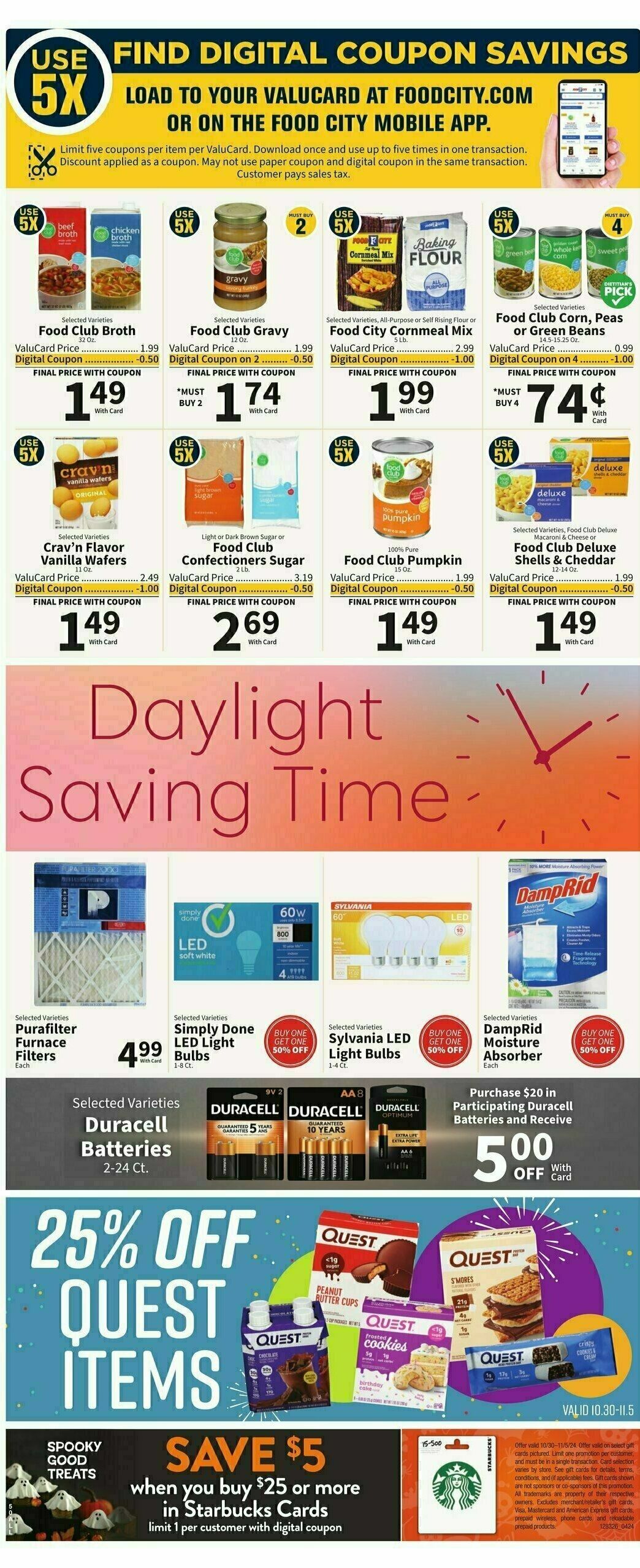 Food City Weekly Ad from October 30