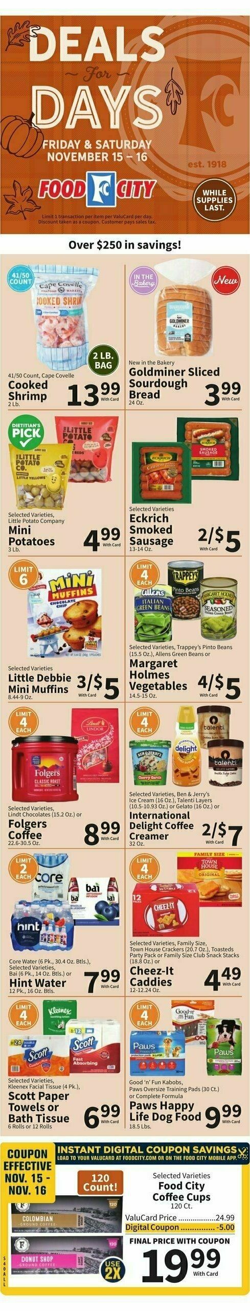 Food City Weekly Ad from November 13