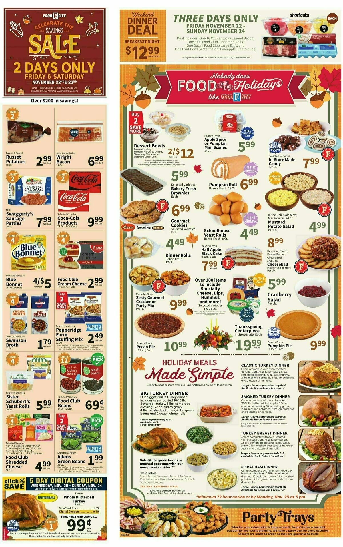 Food City Weekly Ad from November 20