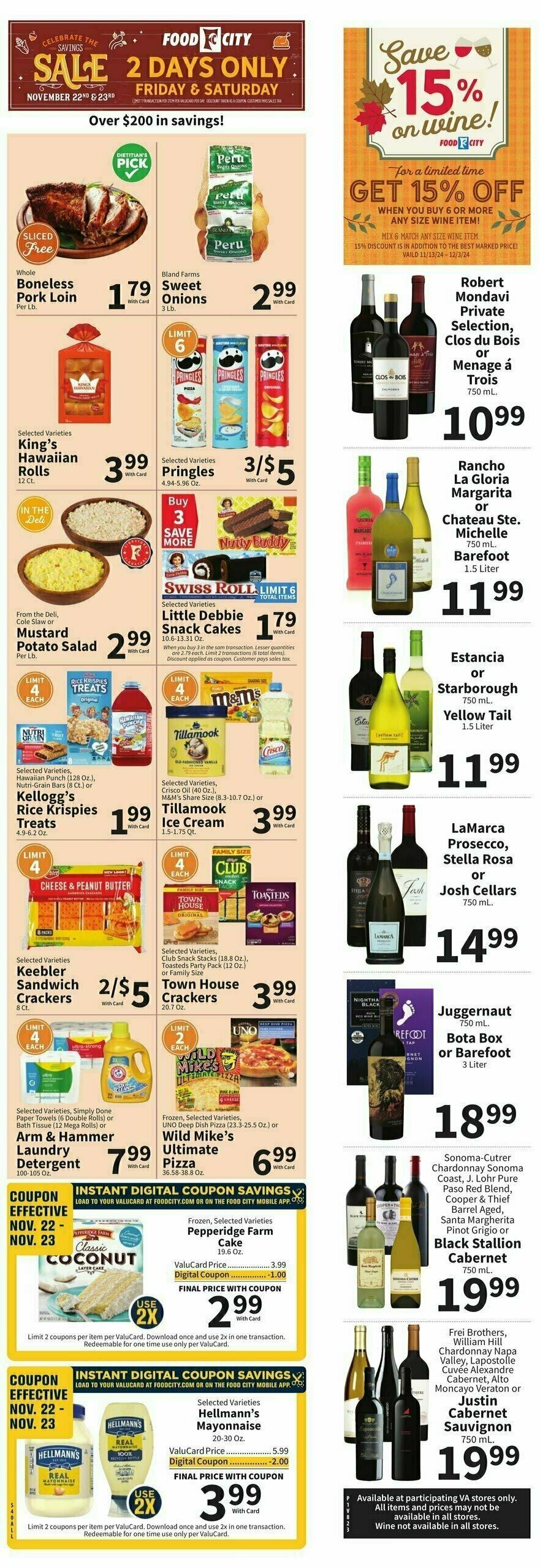 Food City Weekly Ad from November 20