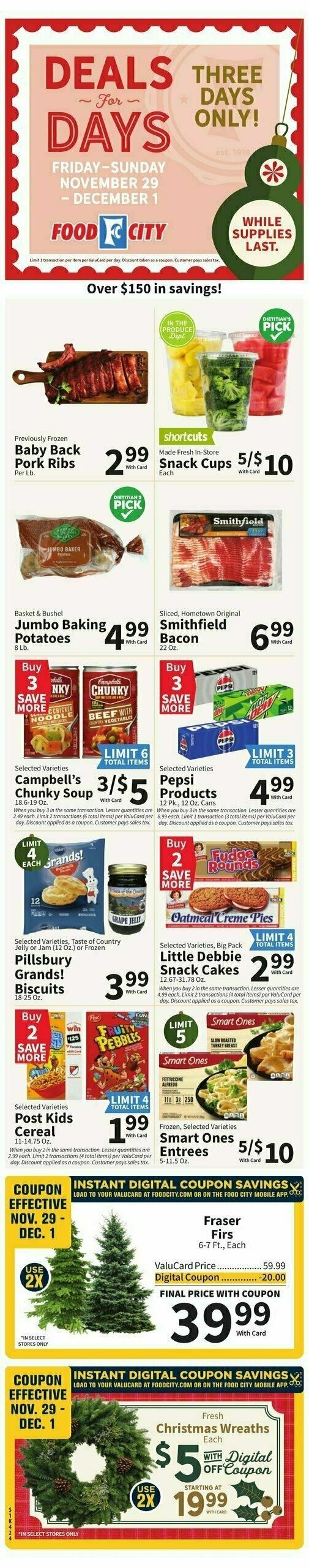 Food City Weekly Ad from November 29