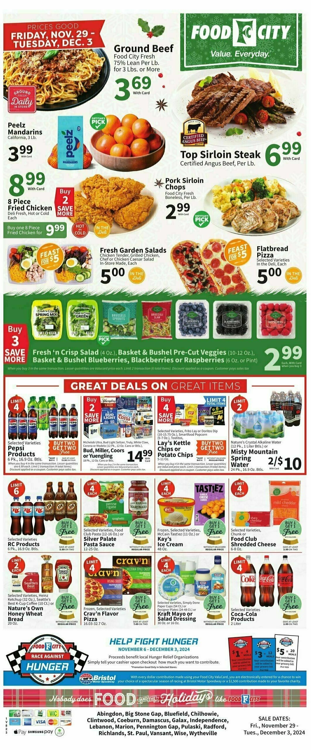 Food City Weekly Ad from November 29