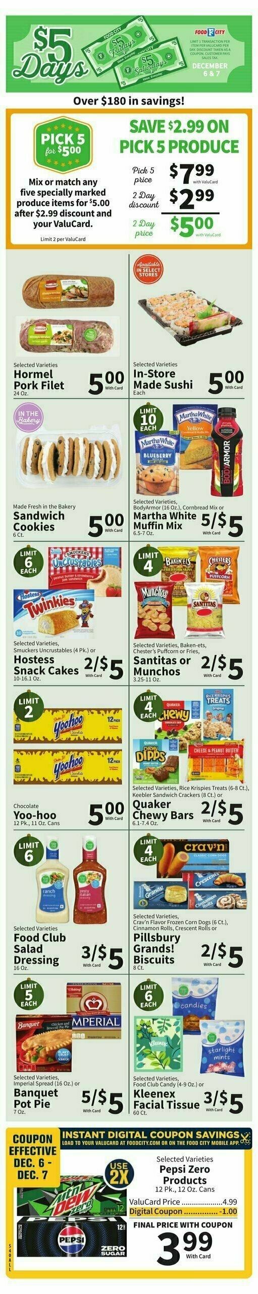 Food City Weekly Ad from December 4