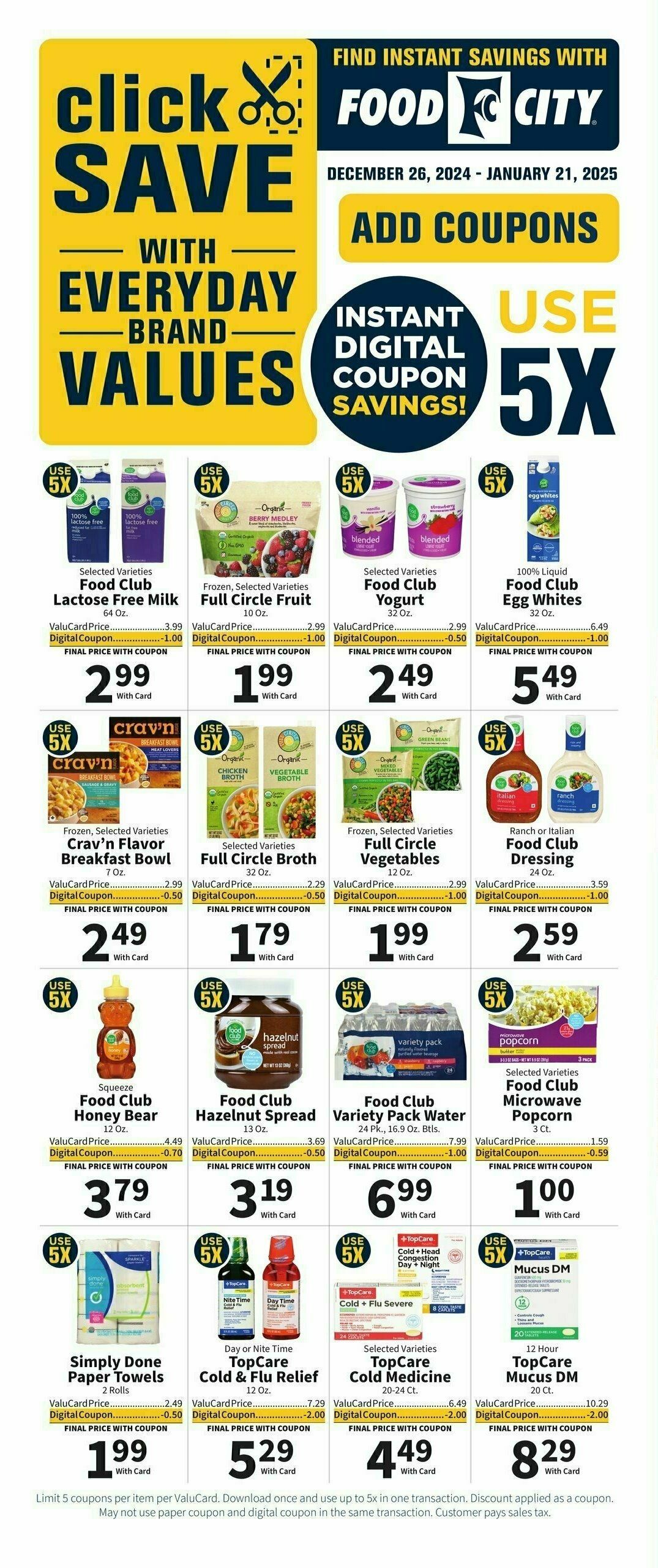 Food City Weekly Ad from December 26