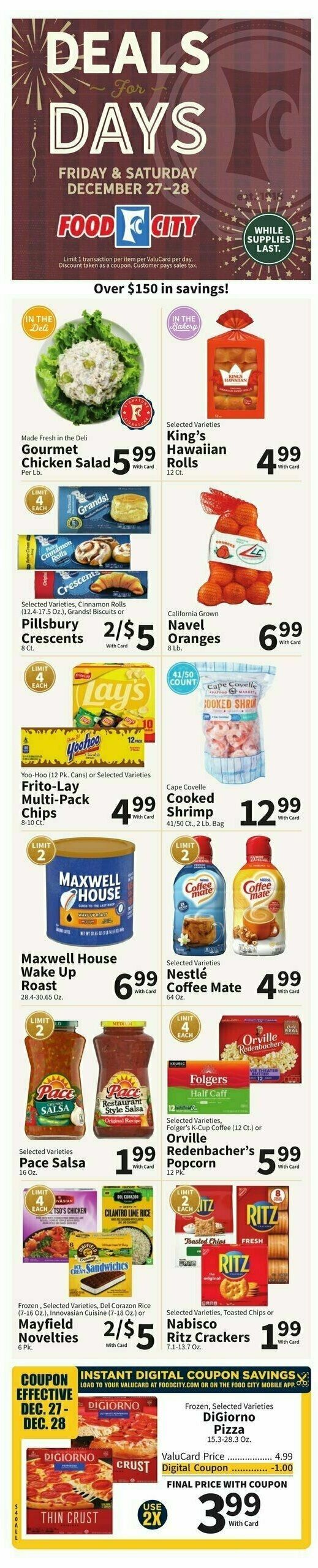 Food City Weekly Ad from December 26