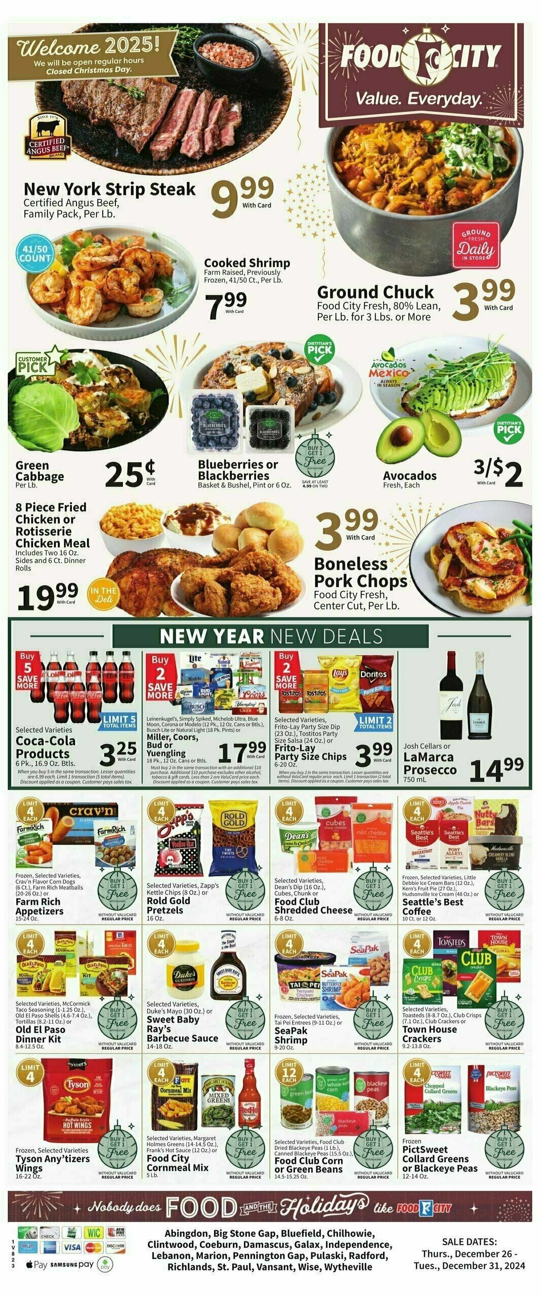 Food City Weekly Ad from December 26