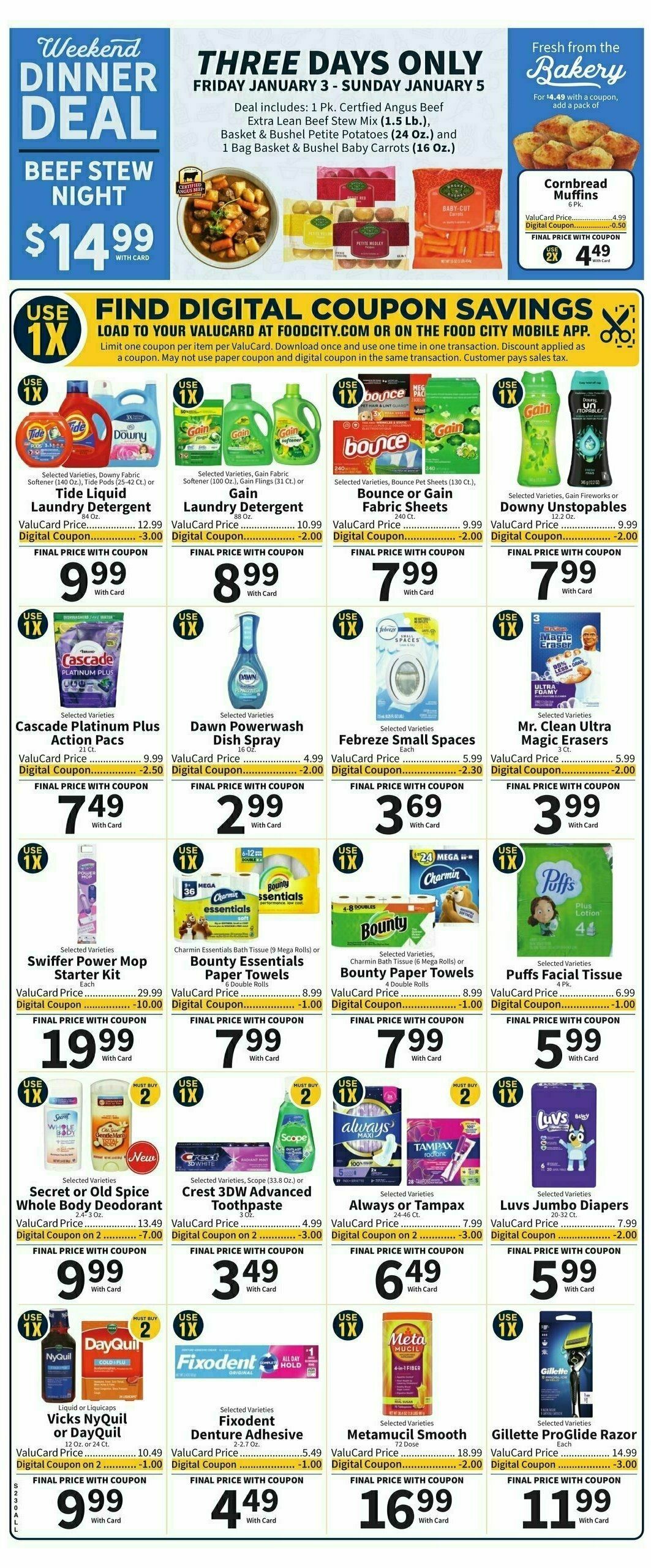 Food City Weekly Ad from January 1