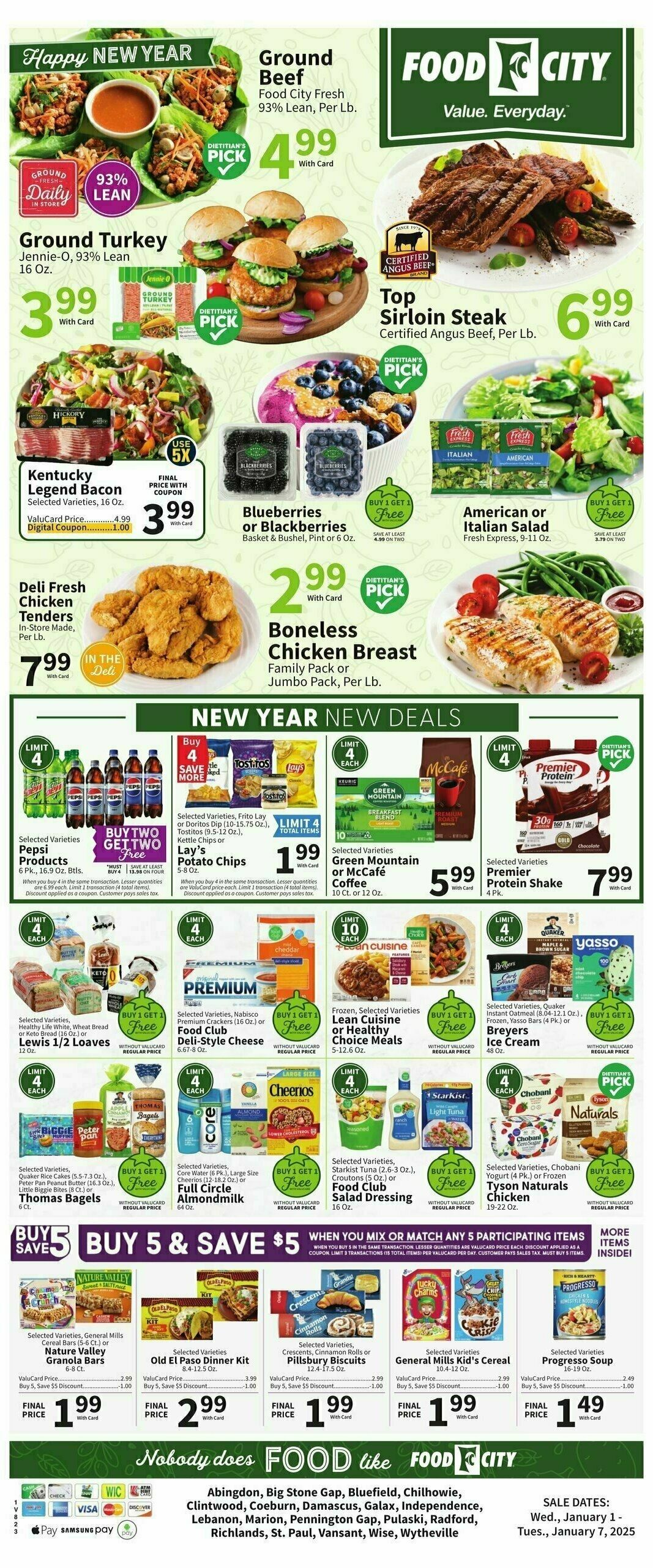 Food City Weekly Ad from January 1