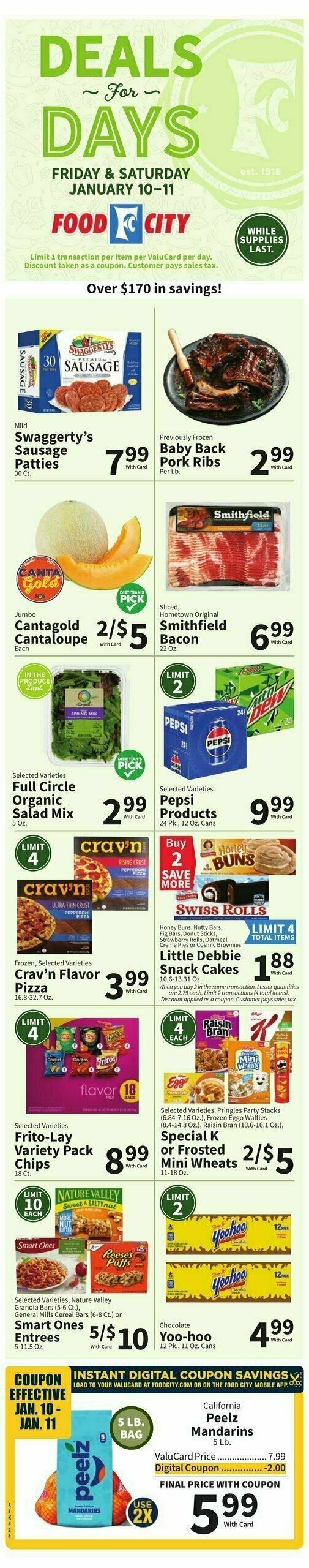 Food City Weekly Ad from January 8