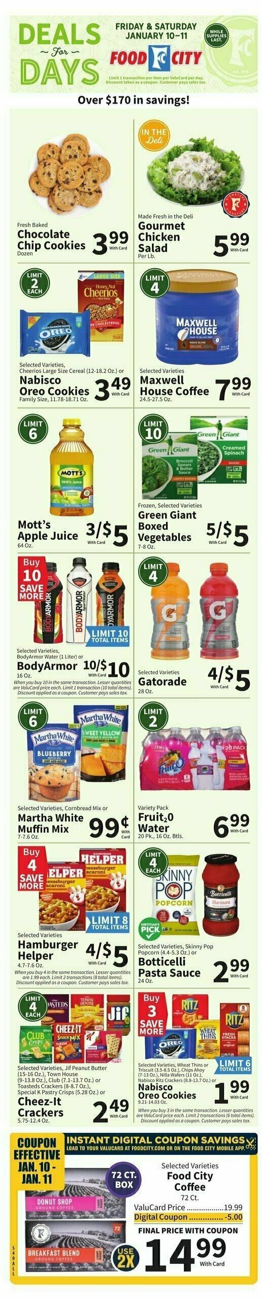 Food City Weekly Ad from January 8