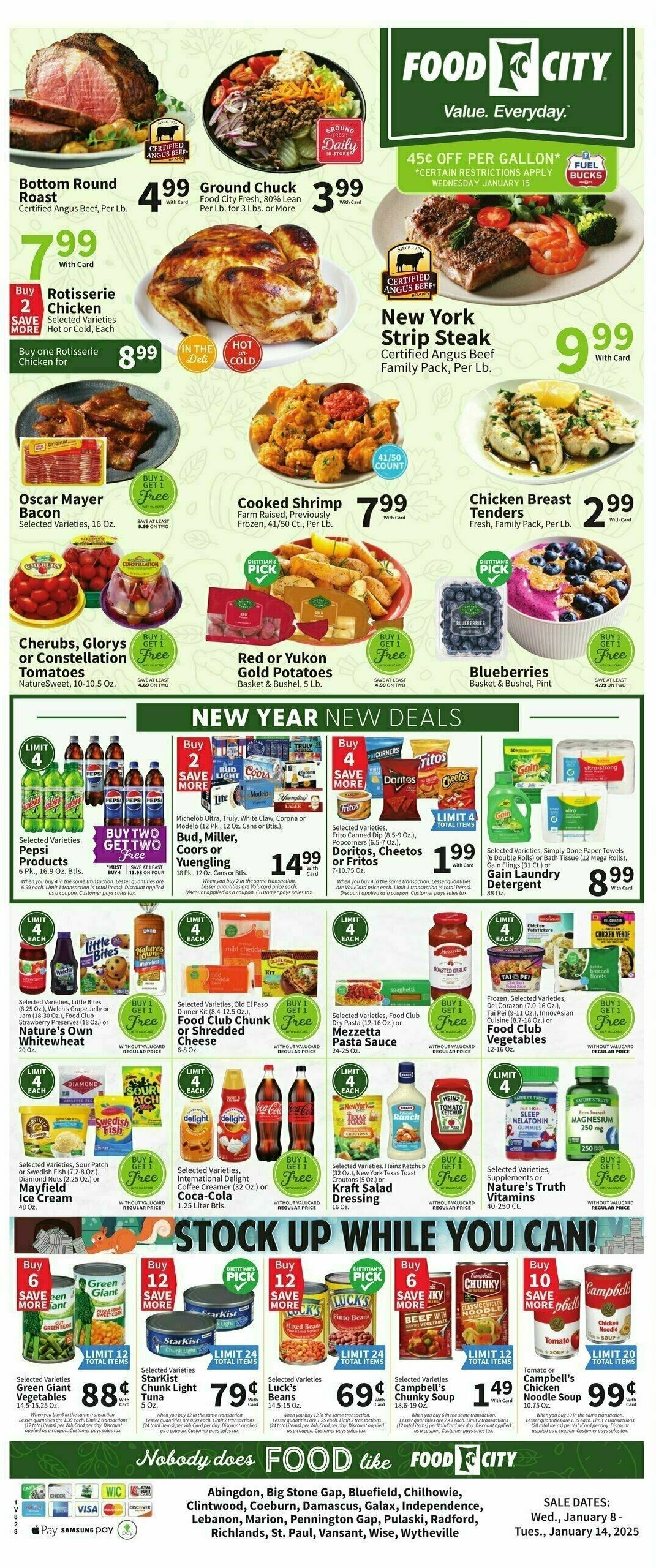 Food City Weekly Ad from January 8