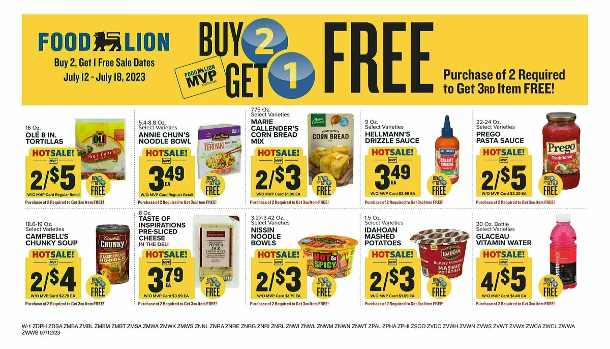 Food Lion Weekly Ad from July 12