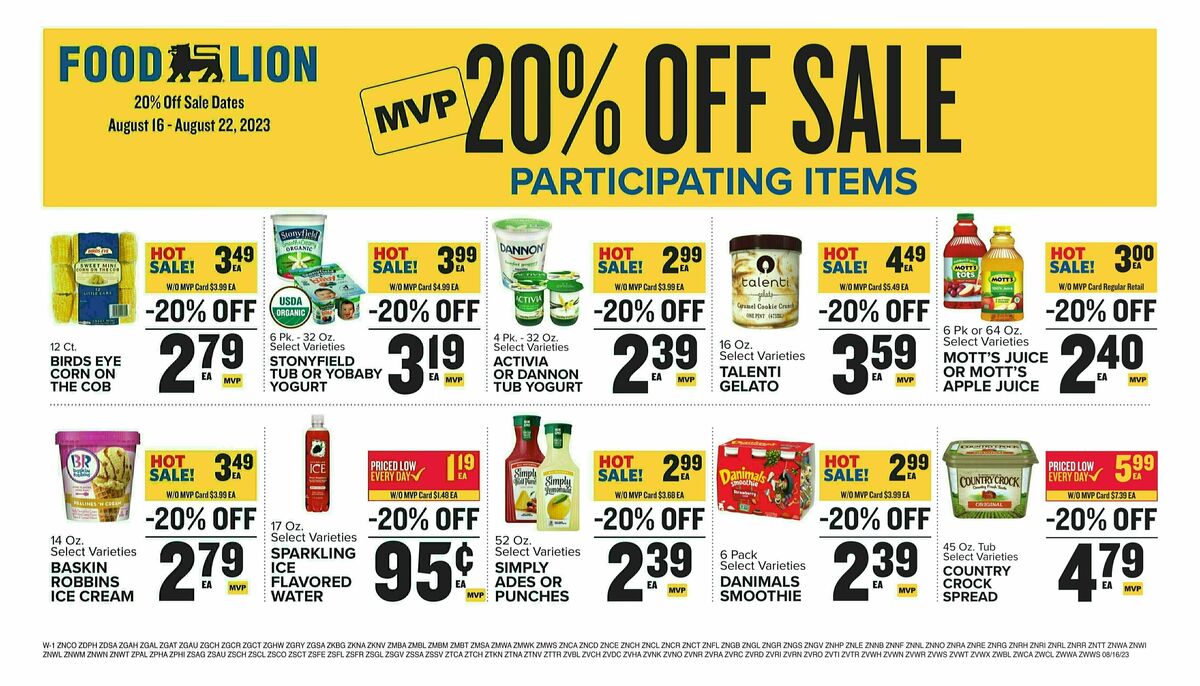 Food Lion Weekly Ad from August 16